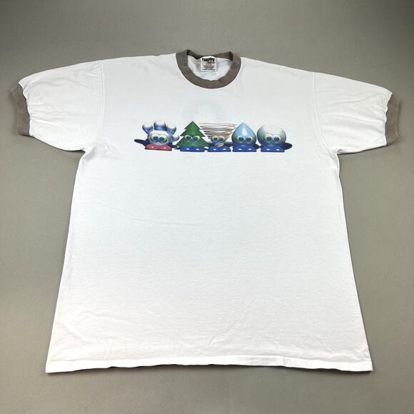 Vintage Disney Movie T-Shirt Adult XL White Animation Pixar Push You Around 90s - Picture 1 of 14